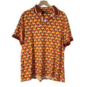 Murano Liquid Luxury Slim Fit Graphic Polo XXL